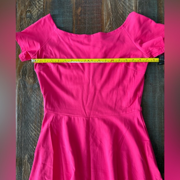 NWT Sarin Mathews Women’s L Pink Casual Dress High Low Cap Sleeve - Picture 3 of 7